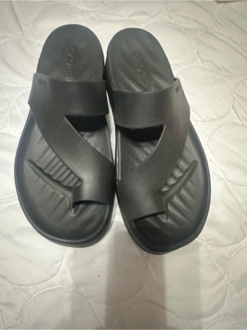 CROCS Black Platform Slide Sandals - Picture 4 of 4